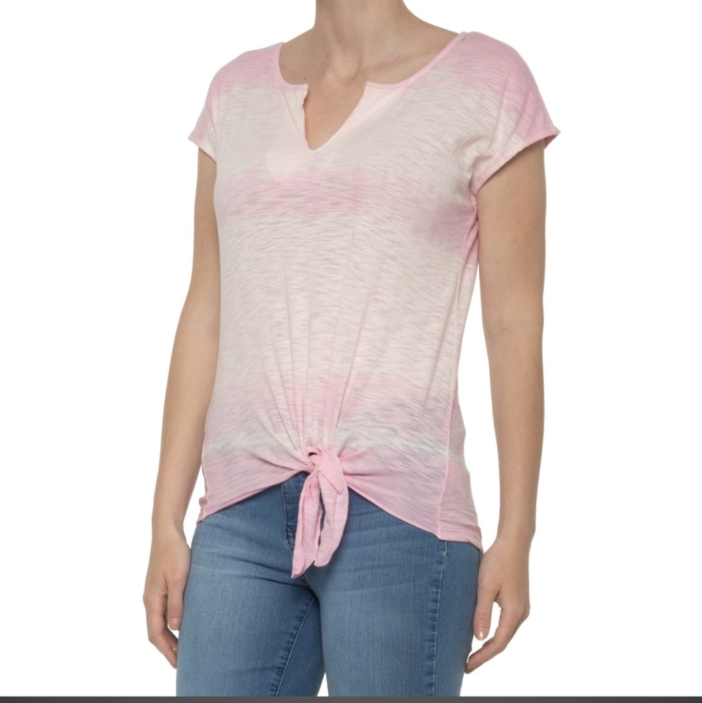LUCKY BRAND PINK TIE DYE T SHIRT SIZE S
